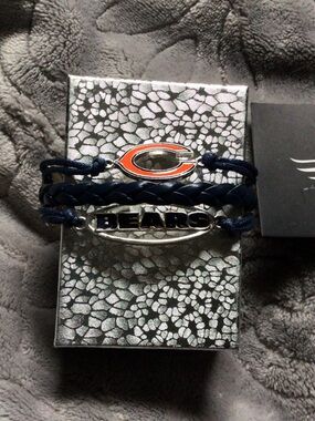Ashley Bridget Chicago Bears braided bracelet